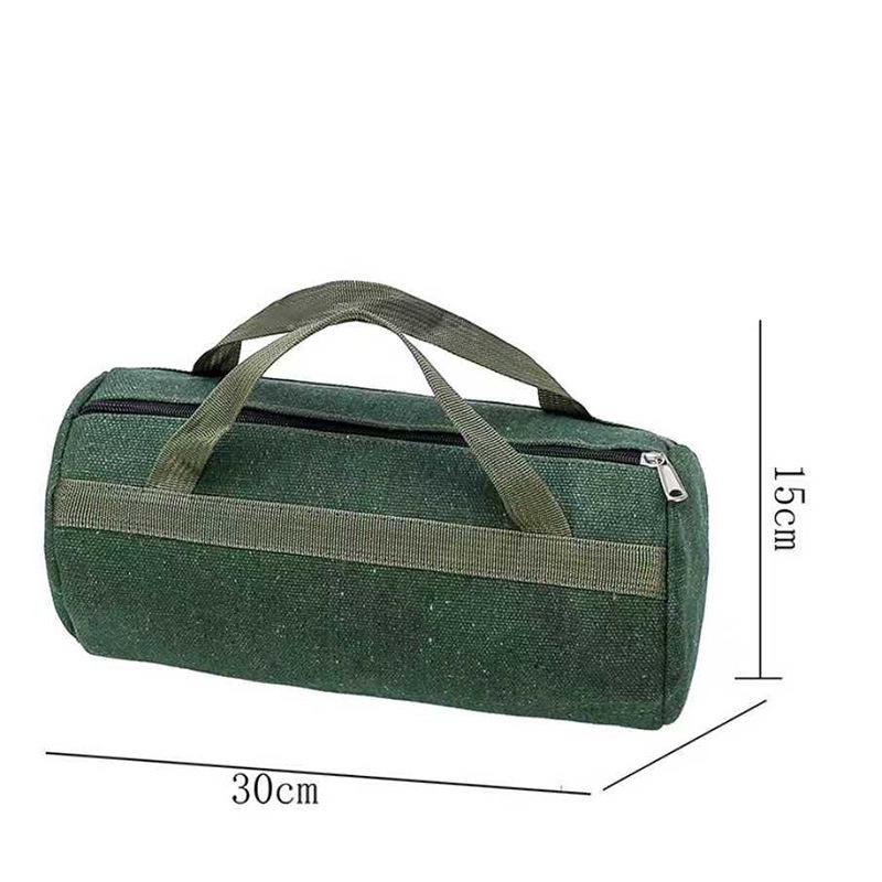 Large Capacity Canvas Tool Bag for Electricians - Handheld Storage for Screwdrivers and Hardware