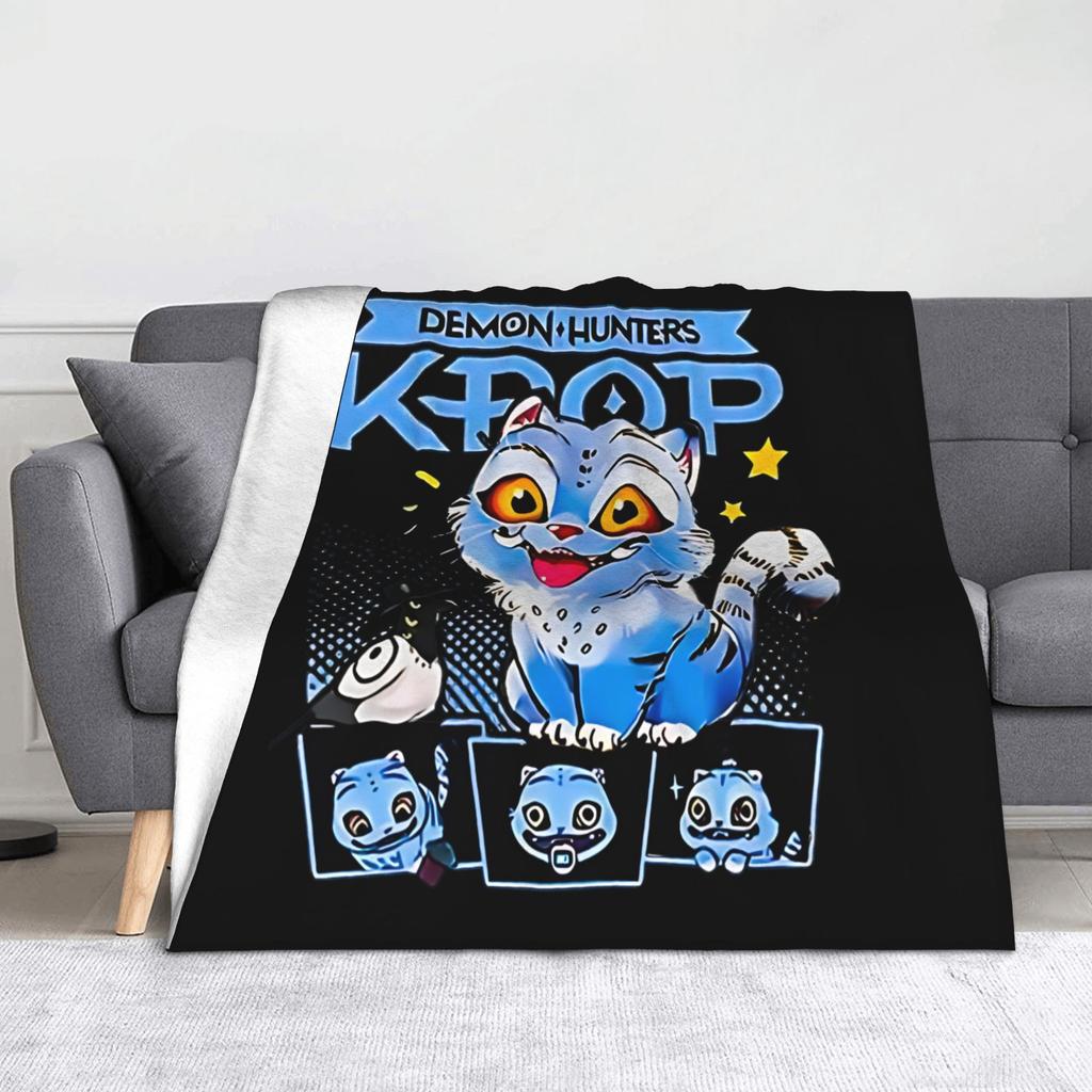 RUMI HUNTRX - HUNTRIX Kpop Demon Hunters  Fleece Blankets  Fashion Throw Blankets for Bed Sofa Couch 125*100cm Bedspread