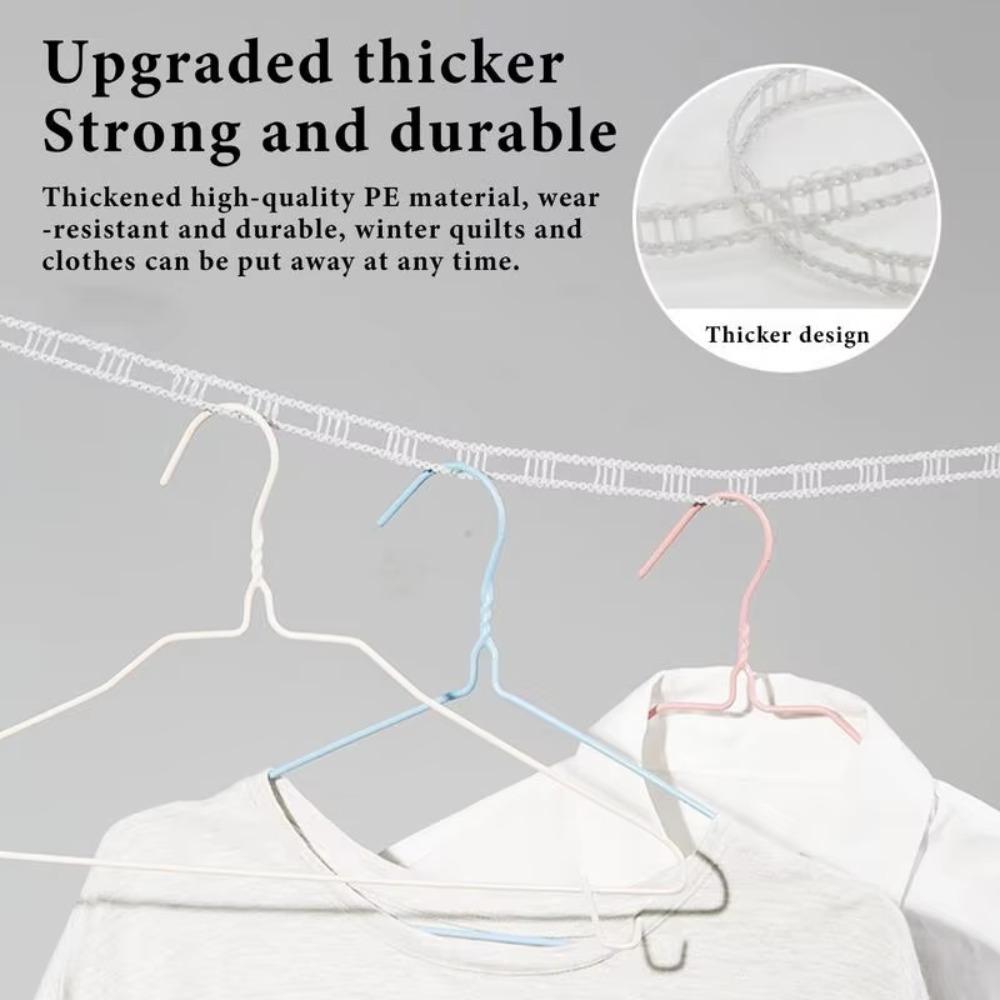 2 Stück platzsparende winddichte Wäscheleine tragbarer Auto-Kleiderbügel Outdoor-Wäscheleine Reise