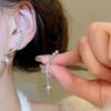 18K Gold-Plated Silver Geometric Starburst Zircon Earrings - Elegant, High-End Fashion for Women
