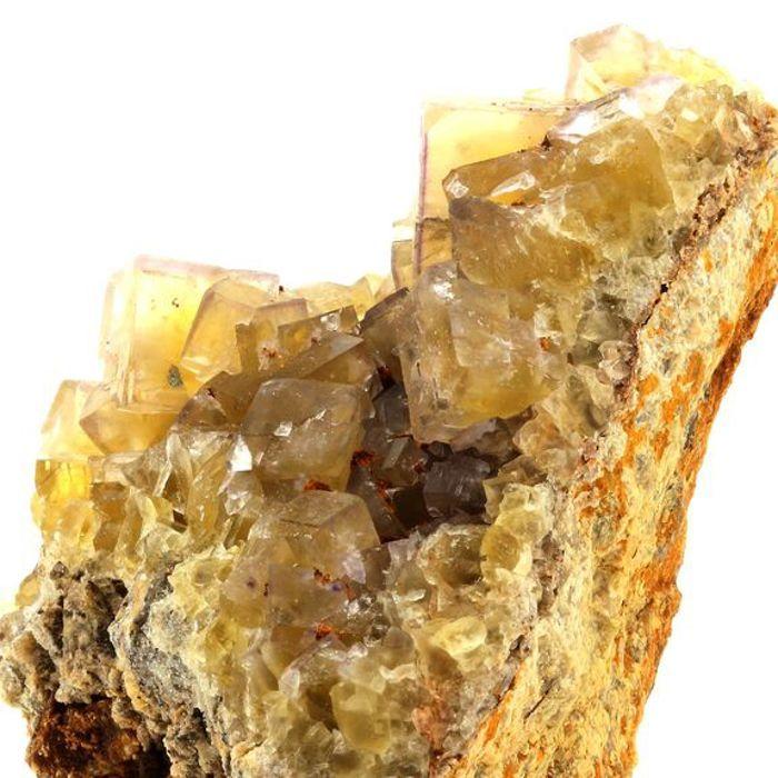 Pierres et Minéraux. Fluorite. 636.5 ct. Valzergues, Aveyron, Occitanie, France..