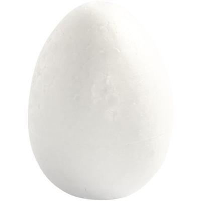 Polystyrene Eggs - White - 8 Cm - 5 Pcs