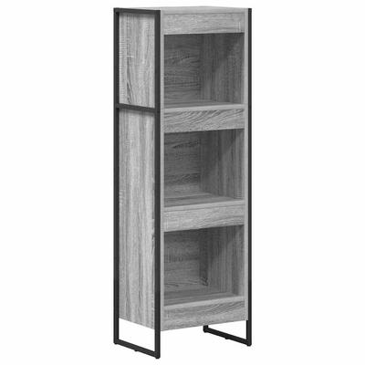 Bookshelf Grey Sonoma 40 X 30 X 121 Cm Particleboard