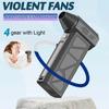 Brushless Motor Electric Turbo Jet Fan, Handheld Vacuum Cleaner High-Speed Turbo Violent Fan USB Rechargeable Powerful Dust Blow