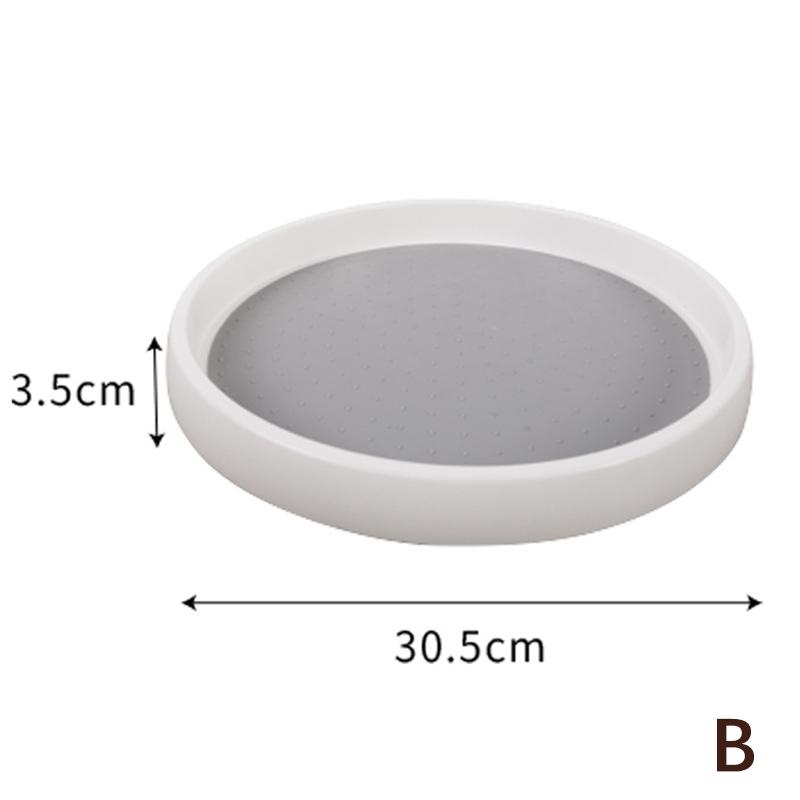 360 Grad Drehbarer Gewürzorganizer Rutschfeste Drehscheibe Regal Aufbewahrungstablett Küchenschrank Würzmittel Vorratskammer Platzsparer