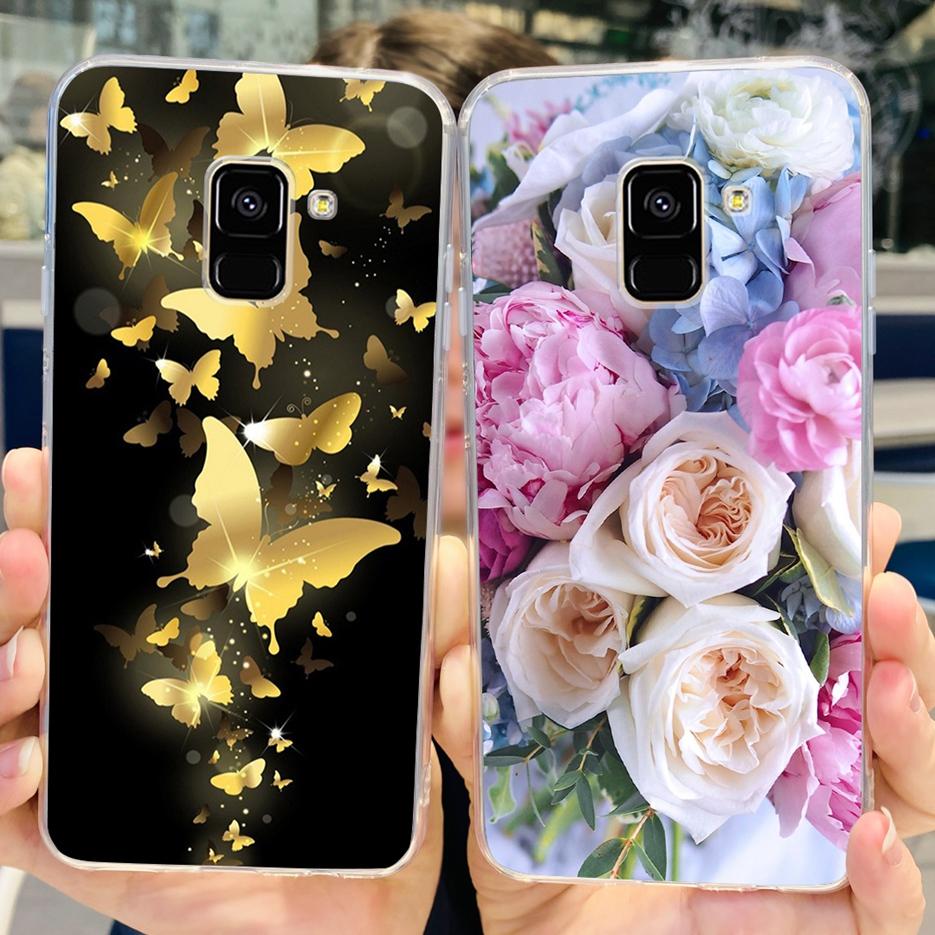 For Samsung Galaxy A8 Plus 2018 Case SM-A730F Luxury Painted Cover Soft Silicone Phone Case For Samsung A8 2018 A530F A8+ Bumper