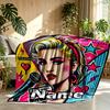 Custom Name Personalized Marilyn Monroe Print Blanket, Home Decor, Bedroom, Sofa, Camping, Couch, Gifts for Birthday Christmas
