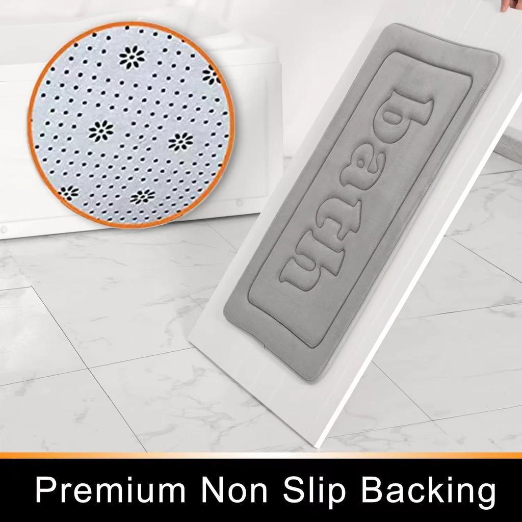 Badematte Memory Foam Badeteppich Weich Rutschfest Schnelltrocknend Badematte Saugfähig Maschinenwaschbar Duschteppich Für Zuhause Heimdekoration