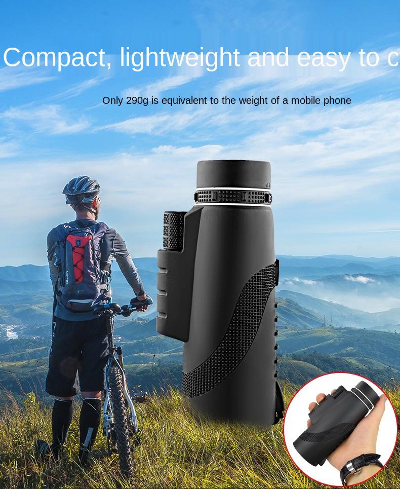 High-Definition Portable Monocular Telescope for Outdoor Hunting & Camping