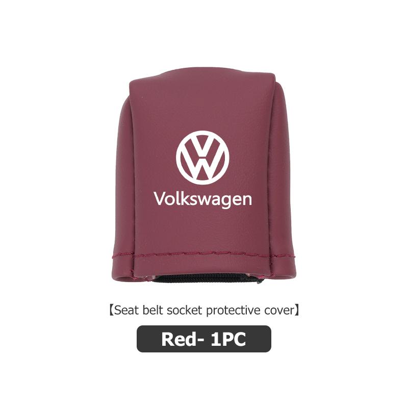 For Volkswagen VW Universal Car Front Seat Belt Buckle Protect Cover Anti Scratch Passat Golf 4 5 6 Tiguan Polo Scirocco Jetta QR9