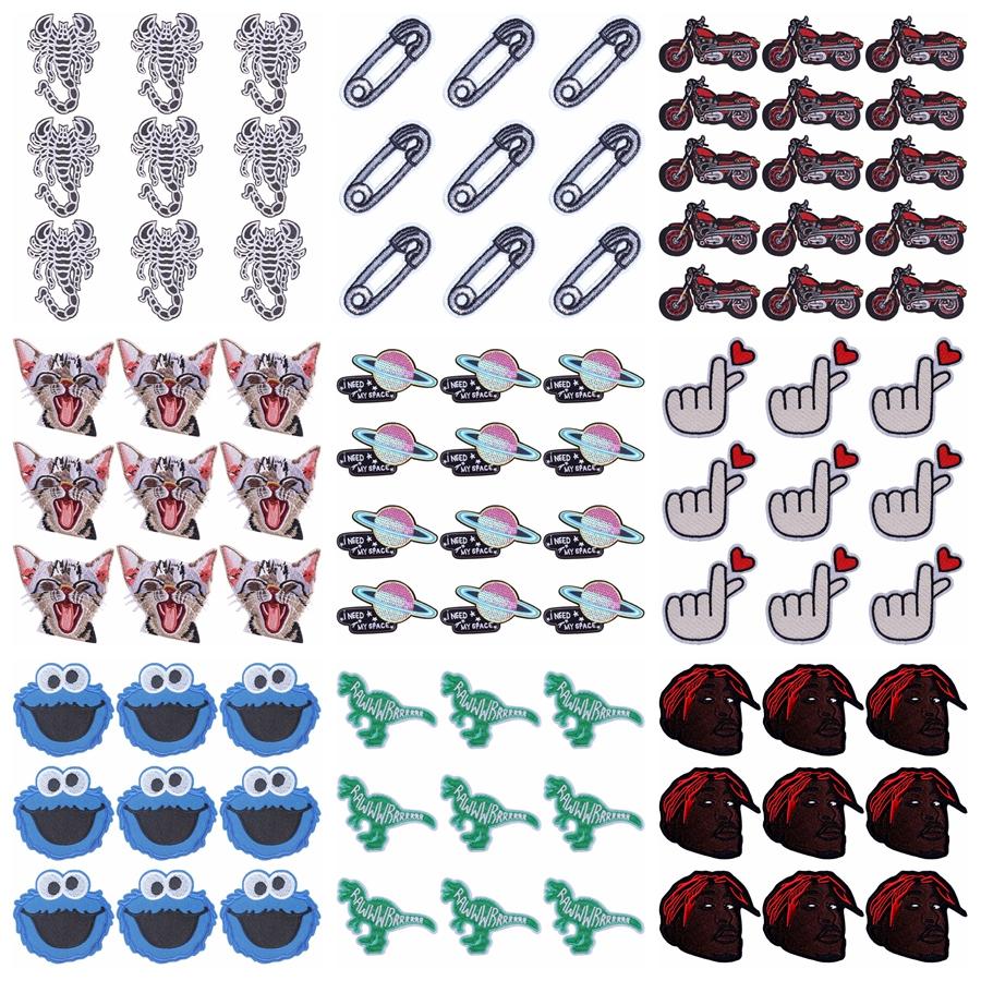 

10 шт./лот, оптовая продажа, вышивка, железные нашивки для одежды, нашивки для одежды, куртки, декор, аппликация, принадлежности для шитья