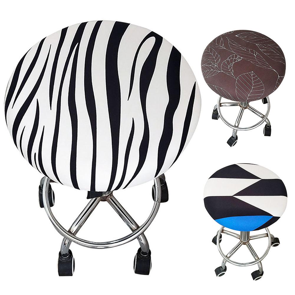 Seat Stool Round 30-45cm  Cover Floral Decor Printed Spandex  Chair
