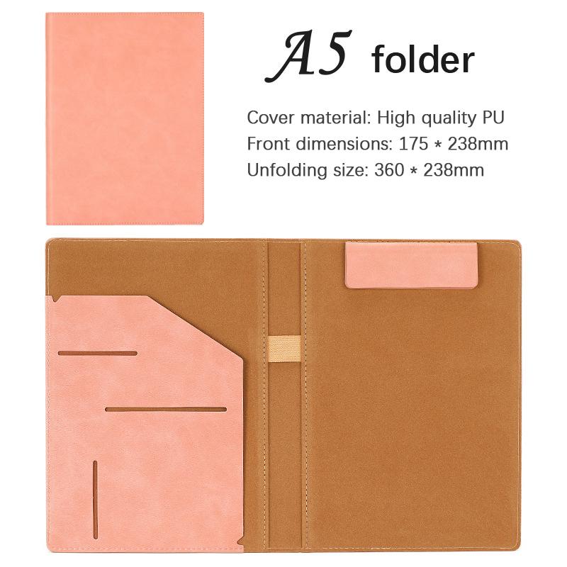 

A4/A5 письменный стол с застежкой бизнес-папка многофункциональная кожаная папка с зажимом для конференций папка для офиса