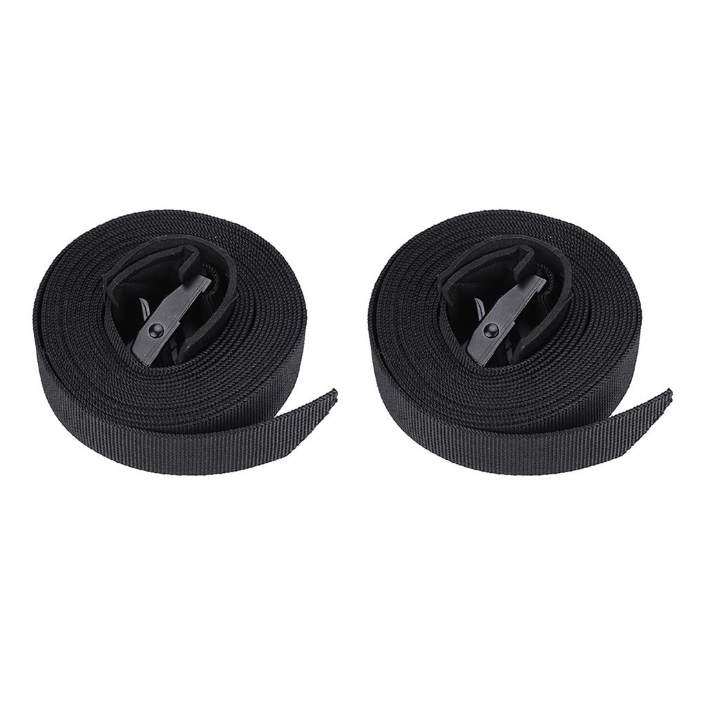 2pcs set Outdoor Lashing Tie Surfboard Kayak Roof Rack Cam Buckle Lock Tie Down Strap Top Rack