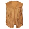 2026 Men's Western Cowboy Tassel Sleeveless Cardigan Top
