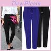Comfortable Women Harem Pants Long Trousers With Drawstring And Breathable Fabric