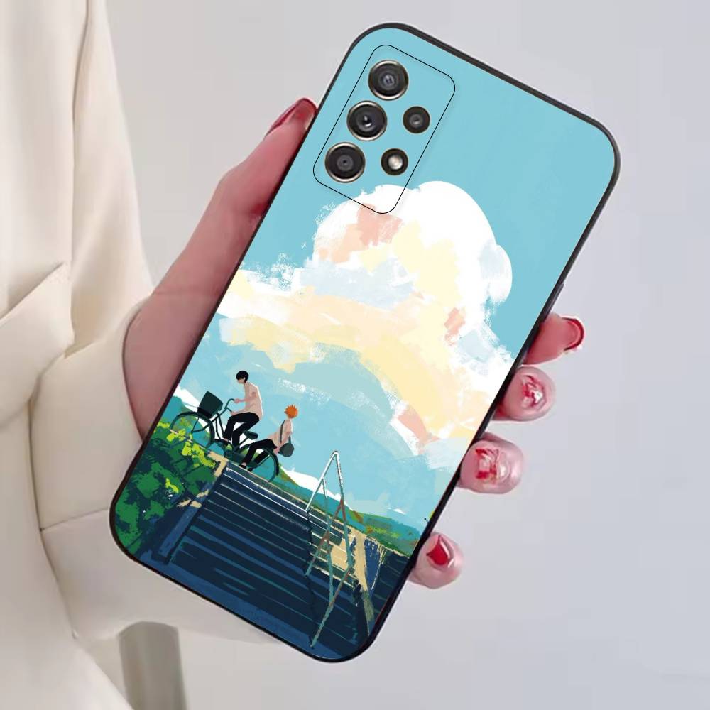 Anime H-HaiKyuu cool Phone Case For Samsung S25,S24,S21,S22,S23,S30,Ultra,S20,Plus,Fe,Lite,Note,10,Black Cover