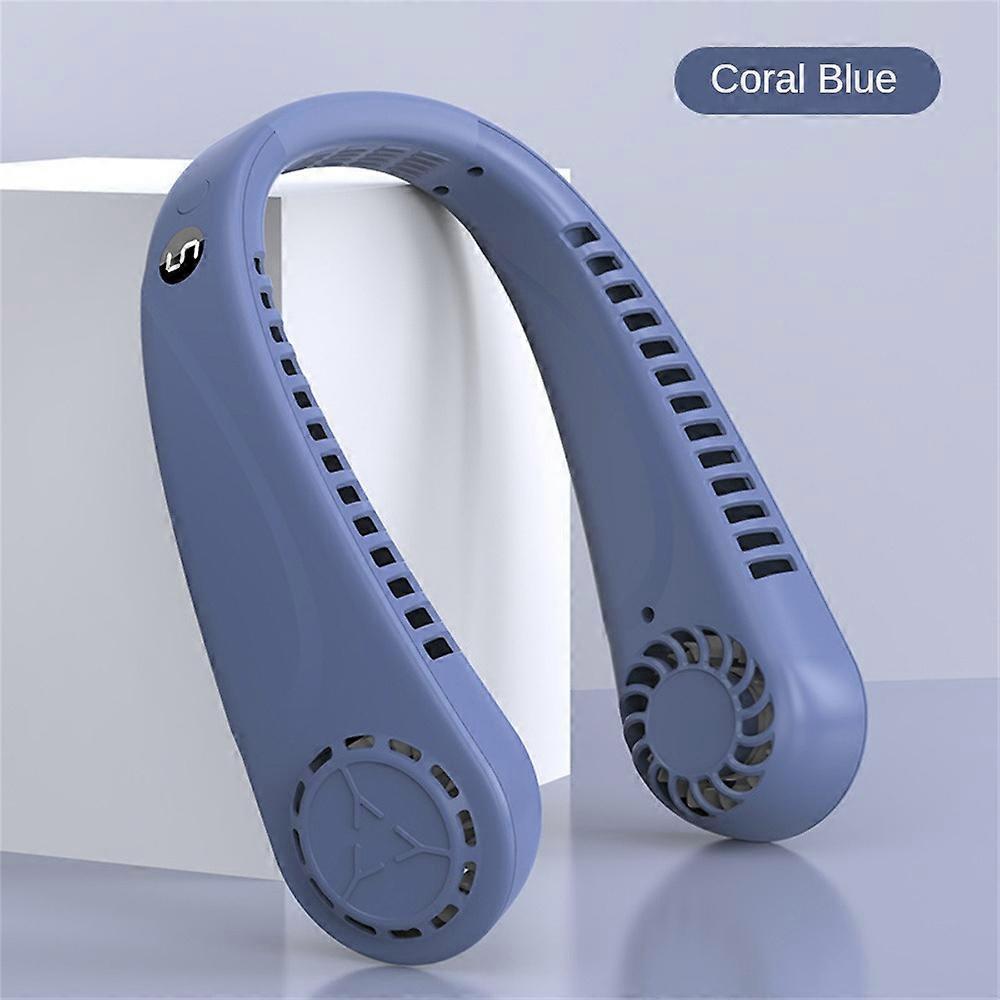 USB Portable Hanging Neck Fan Cooling Air Cooler Little Electric Air Conditioner