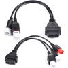 3 Pin + 4 Pin + 6 Pin Motorcycle OBD Diagnostic Cable 4 Pin Cable 3 Pin OBD2 6 Pin 3 In 1 Male Adapter Cable Motorcycle Diagnostic Cable