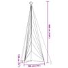 LED Christmas Tree 861 Multicolor LEDs 478 Cm