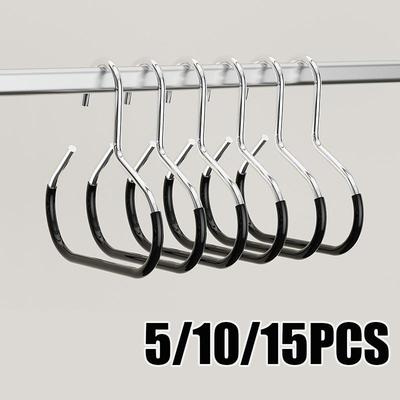 5/10/15 Pack Scarf Ring Hangers,Multi-functional Non-slip Hooks for Hanging Belt,Closet Organizer Accessory Holders for Ties Bag