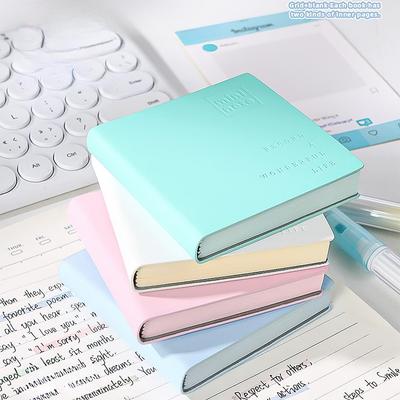 Colore Crema Mini Blocco Note Memo Portatile 96 Fogli Pagine Interne Bianche Quaderno per Appunti per Ufficio Scuola Timbro