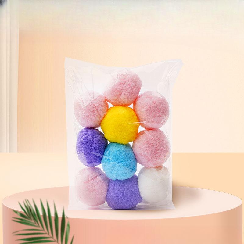 Silent Ball Cat Toy Self Hi Soothing Tool Plush Ball Household Cat Playing Stick Cat Toy Multi Specification Pet Cat Supplies