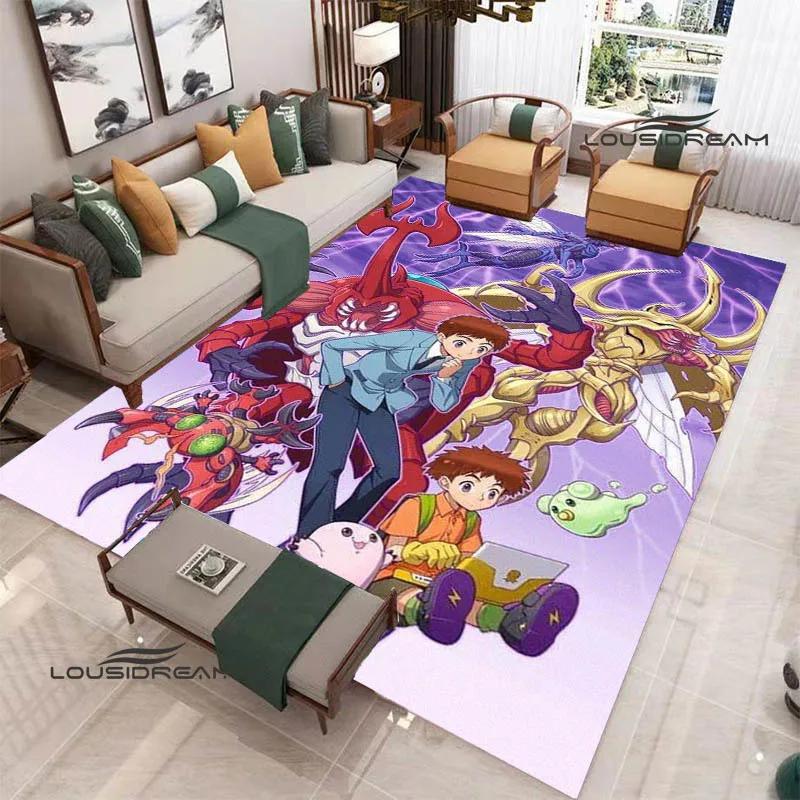 3D Digimon Cartoon Printed Carpet Non-slip Carpet Yoga Mat Carpets for Living Room Area Rug Home Bedroom Decor Birthday Gift