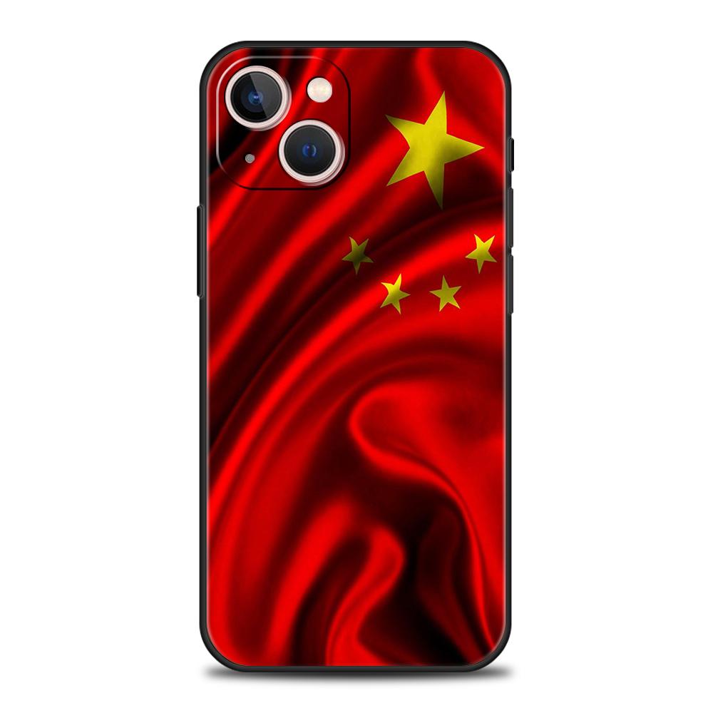 

Chinese National Flag Phone Case for iPhone 16 15 14 13 12 Pro Max 11 Pro Max 7 8 Plus XS XR Shockproof Soft Shell Capas iPhone 16