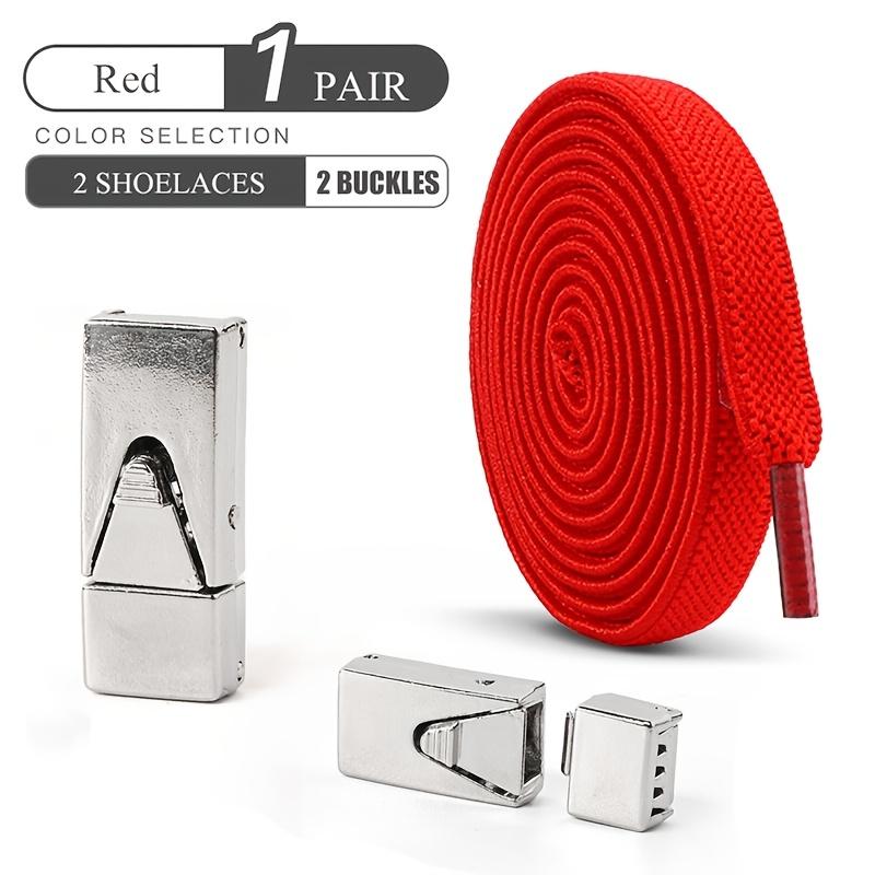 1 Pair 8mm No Tie ShoeLaces Press Lock Shoe Laces Without Ties Elastic Laces Sneaker Kids Adult Widened Flat Shoelace for Shoes