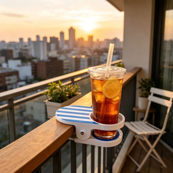 Clip-On Drink Holder for Beach Chair, Camping Chair Drinking Cup Holder, Universal Water Bottle Clip for Coffee Mug Soda Can