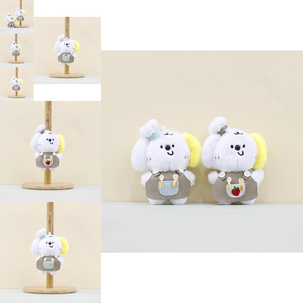 Adorable Plush Dog Keychain Charm Soft Stuffed Toy Perfect For Bag Accessories