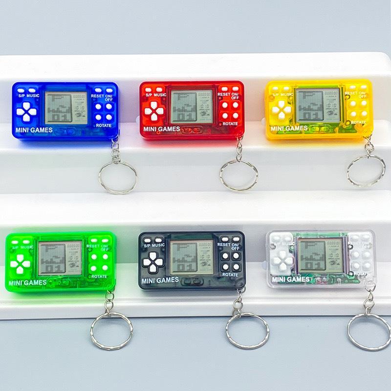 Mini Retro Handheld Game Player Built In Classic Games Portable Keychain Design Ideal For Kids Gifts Travel Leisure