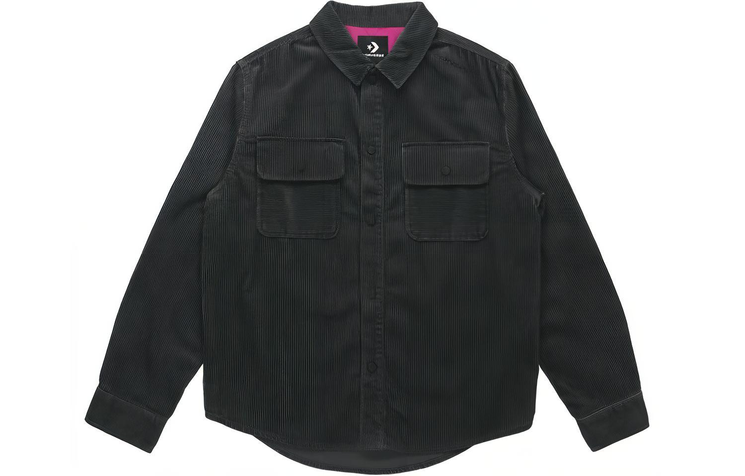 Converse Jackets Men s Black Lapel Moderate Other 10019954-A01 S