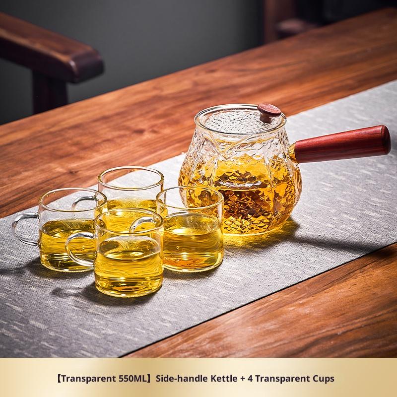 Gianxi Glass Electric Kettle Tea Set For Home Use 2025 New Model High-Temperature Resistant Side-Handled Single Teapot