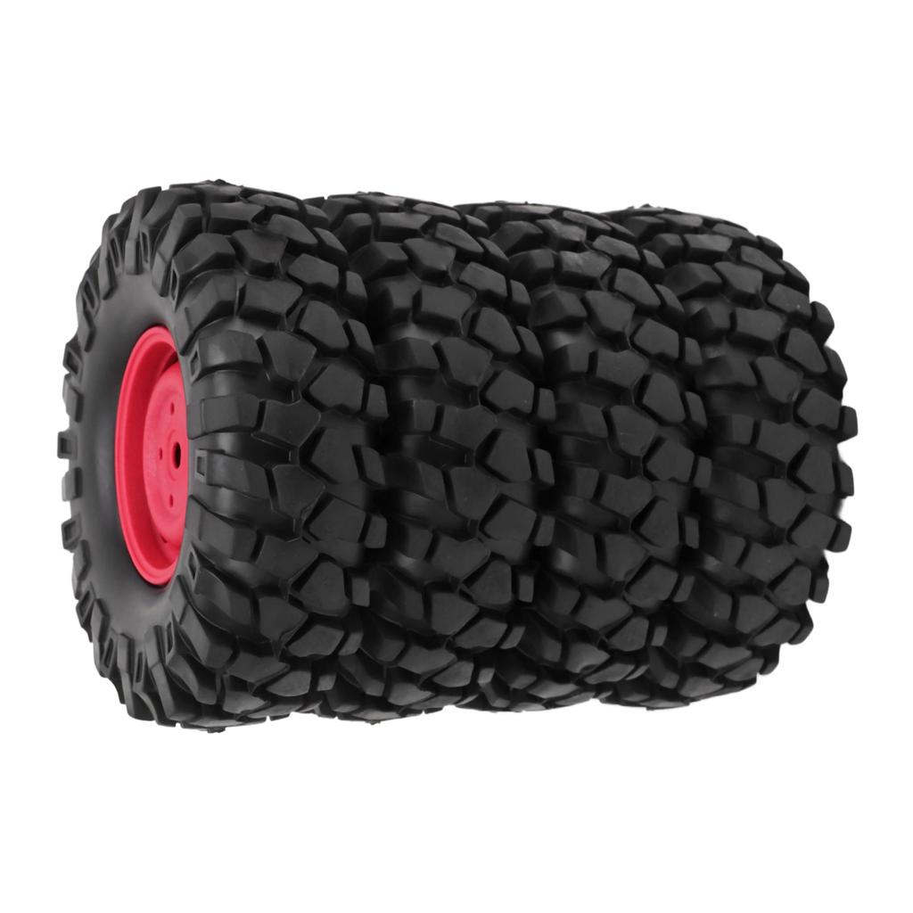 4PCS RC Off Road Vehicle Tires 1.9 Inch Universal Rubber RC Wheels and Tires for RC Off Road