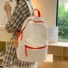School bag female large capacity ins student backpack lightweight simple versatile college student backpack travel bag male cross-border