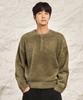 HYOJI Fw Oversized Heavy Angora Semi-Crop Henley Neck Knit (7 Colors)