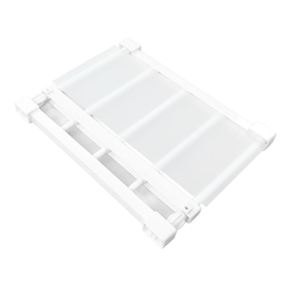Tension Rod Shelf 14.2 Inch Width Nail Free Expandable Storage Rack for Cabinet Wardrobe 75 to