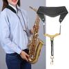 Adjusted Length Saxophone Neck Strap Soft Sax PU Leather Strap Padded Upgraded for Alto Tenors Saxophone