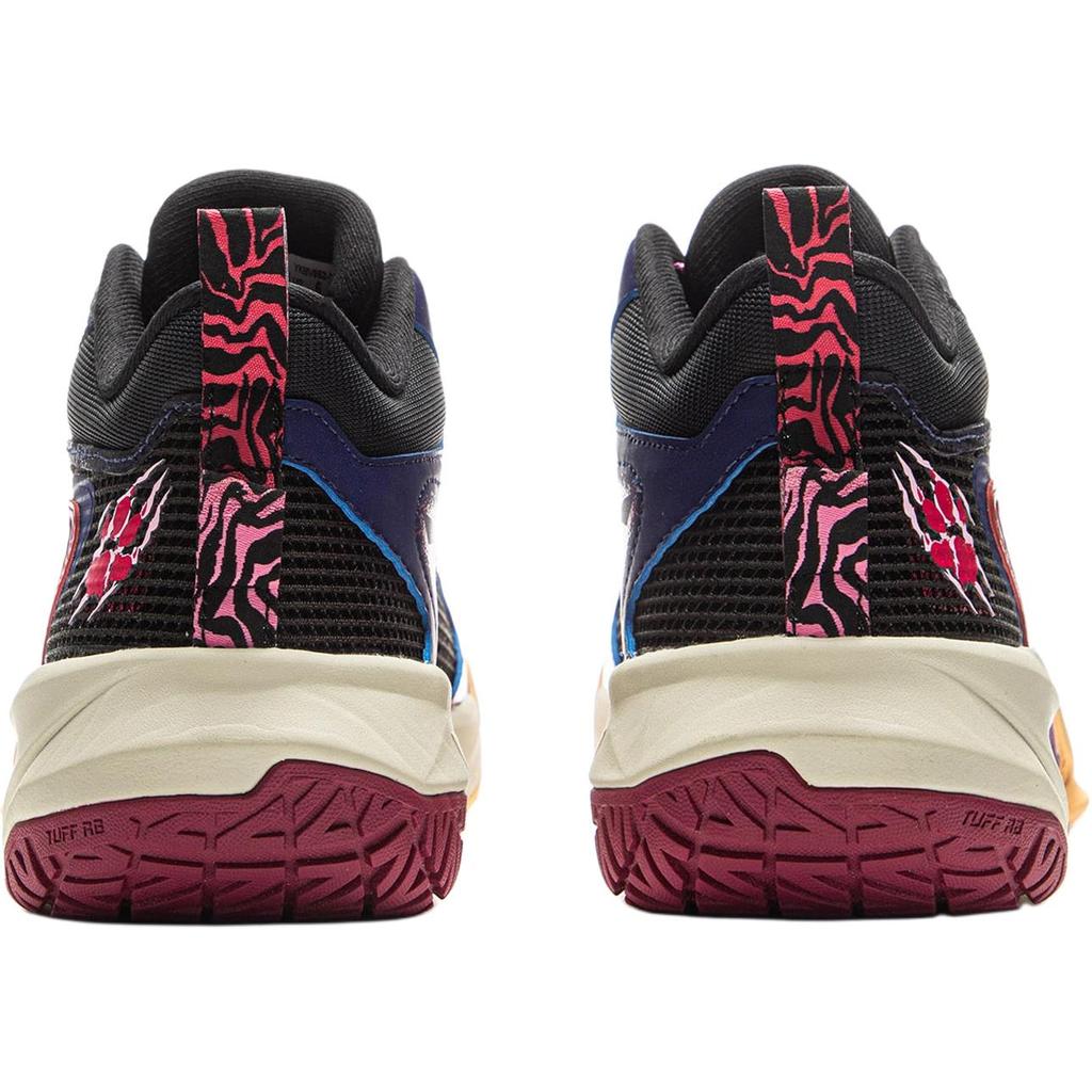 Li Ning Kids Basketball Comfortable Versatile Mid-Top Basketball Shoes Kids Sneaker Black YKBV052-9