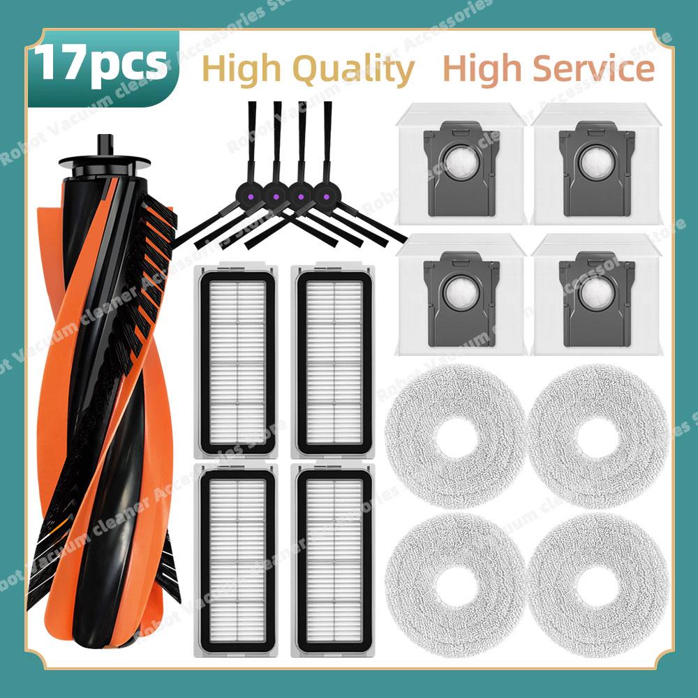 Compatible For Cecotec Conga X70 Vacuum Replacement Parts Main Side Brush HEPA Filter Mop Cloth Dust Bag Accessories