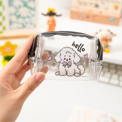 Cartoon Mini Coin Bag Headphone Digital Bag Portable Storage Bag Waterproof Clear Purse Gifts