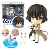 10CM Anime Bungo Stray Dogs Dazai Osamu Figure Action #657 Replacement Face Accessories Model Toy Gift Collection PVC OB11