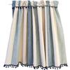 WPKIRA Blackout Cafe Korte Nordiske Fargerike Stripete Gardiner for Små og 1 145cm Bred x 40cm Lange Gardiner, Gardiner, Vinduer, Kafeer, Kjøkken,