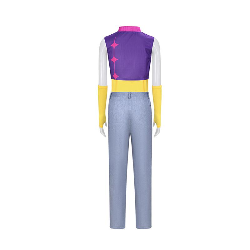 Kpop Demon Hunters Saja Boys Group Jinu Mystery Cosplay Costume Idol Pink Vest Top Pants Outfit Halloween Costume For Adult