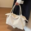 Casual Solid Color Travel Tote Soft Zipper  High Quality Bags for Women Large Capacity