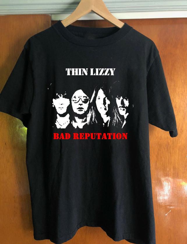 thin lizzy bad reputation Tshirt heavy cotton New Unisex T-Shirt L