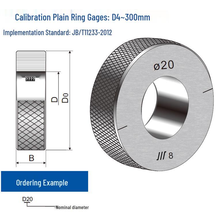 Chuanpai Calibrated Ring Gauge, D4~300mm Standard for Inner Hole Measurement 4-300mm