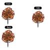 2pc Artificial Flower Garden Stakes for Outdoor Yard Decoration Durable Plastic Stem with Realistic Floral Design for Autumn Seasonal Display